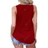 Women V-neck Cross Strap Off-shoulder Sleeveless Vest