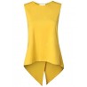 Women Asymmetrical Top Sleeveless T-shirt