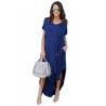 Women Long Dress Sexy Split V-neck