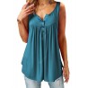 Women Tank Tops Button Solid Color Slip