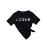 Short Sleeve Loser Print T-shirt