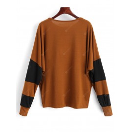 Two Tone Batwing Top