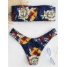 Tube Top Printed Bikini Swimsuit Set