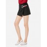 Women Mini Shorts Black Pantskirt