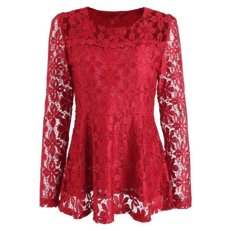 Peplum Lace Blouse