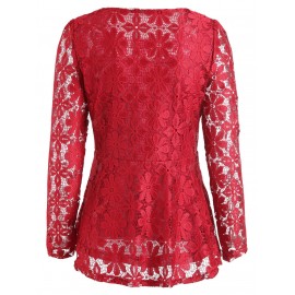 Peplum Lace Blouse