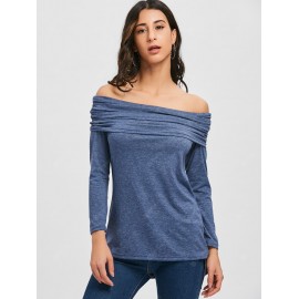 Off The Shoulder High Low T-shirt