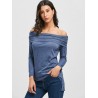 Off The Shoulder High Low T-shirt