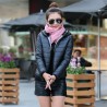 Woman Hooded Coat Thicken Short Cotton Padded Outwear Casual Slim Jackets