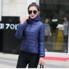 Woman Hooded Coat Thicken Short Cotton Padded Outwear Casual Slim Jackets