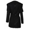 Women Fashion Long Sleeve Jacket Asymmetric Lapel Collar Coats Ladies Irregular Solid Color Slim Fit Coats Cardigans