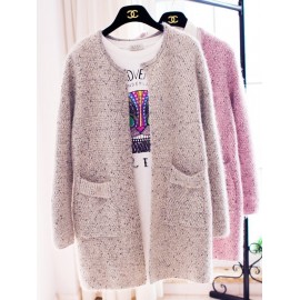 Woman Sweater Long Sleeve Knitted Cardigan