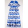 Printed Tiered Maxi Dress