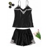 Satin Applique Pajama Set