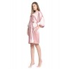 Women'S Colour Satin Kimono Robe