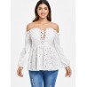 Off The Shoulder Hollow Out Top