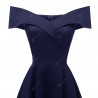 Women'S One-Shoulder Satin Dress