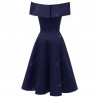 Women'S One-Shoulder Satin Dress