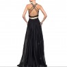 Women's Dress V Neck Solid Color Slim Maxi Long Dress