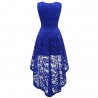 Women's Wear V Collar Sleeveless Cocktail Lace Dress