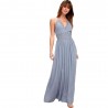 Women's Sexy Solid-Color Harness Long Dress