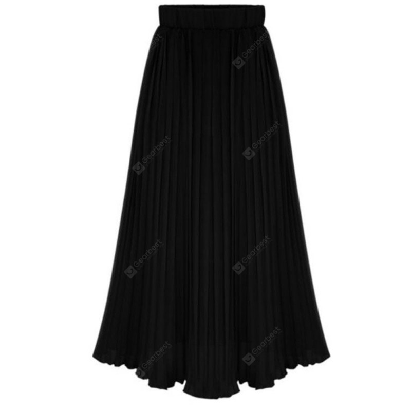 Women's Solid Color Fashion Chiffon Skirt