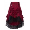 Stitching Lace Bag Hip Skirt