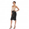 Women'S Fashion Elastic Bag Hip Black Slimming Long Skirt Bag Hip Skirt