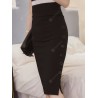 Simple Button Pencil Professional Skirt