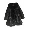 Women's PU Leather Fur Stitching Cotton Suit Down Coat