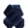 Velvet Scarf Long Goose Down Jacket