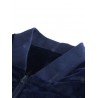 Velvet Scarf Long Goose Down Jacket