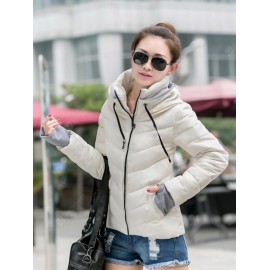 Woman's Down Coat Hooded Cotton Suit Female