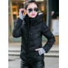 Woman's Down Coat Hooded Cotton Suit Female