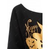 Plus Size Happy Halloween Pumpkin Sweatshirt