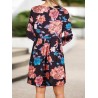 Women Print Comfortable Long Sleeve Dress