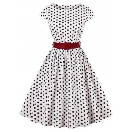 Retro Polka Dot Party Pin Up Dress