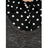 Plus Size Polka Dot Insert Sweater