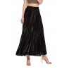 Womens Lurex Sunray Pleats A Line Skirt