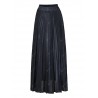 Womens Lurex Sunray Pleats A Line Skirt