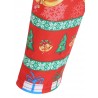 Plus Size Christmas Santa Claus Bell Print Leggings