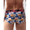 Union Jack Number Print Brief Swimwear