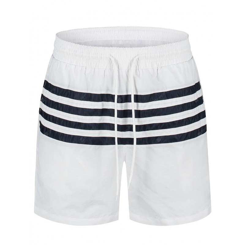 Striped Swimming Board Shorts