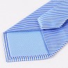 Stylish Slender Stripe Pattern 8.5CM Width Blue Tie For Men