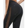 Sheer Mesh Insert High Waisted Yoga Pants