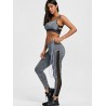 Space Dye Sheer Mesh Panel Sports Leggings