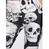 Skull Print Sports Leggings