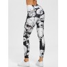 Skull Print Sports Leggings