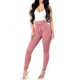 Women'S Leggings Solid Color High Waist Faddish Top Fashion Skinny Leggings