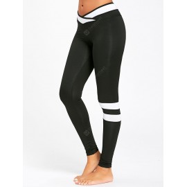 Stripe Contrast Workout Leggings